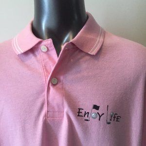 Enjoy Life Golf Polo by A Bright Picture LLC